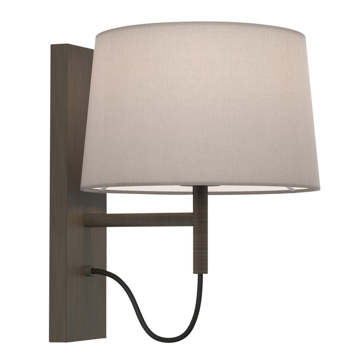 LED wall lamp in steel and fabric with fixed arm | Telegraph by Astro lighting