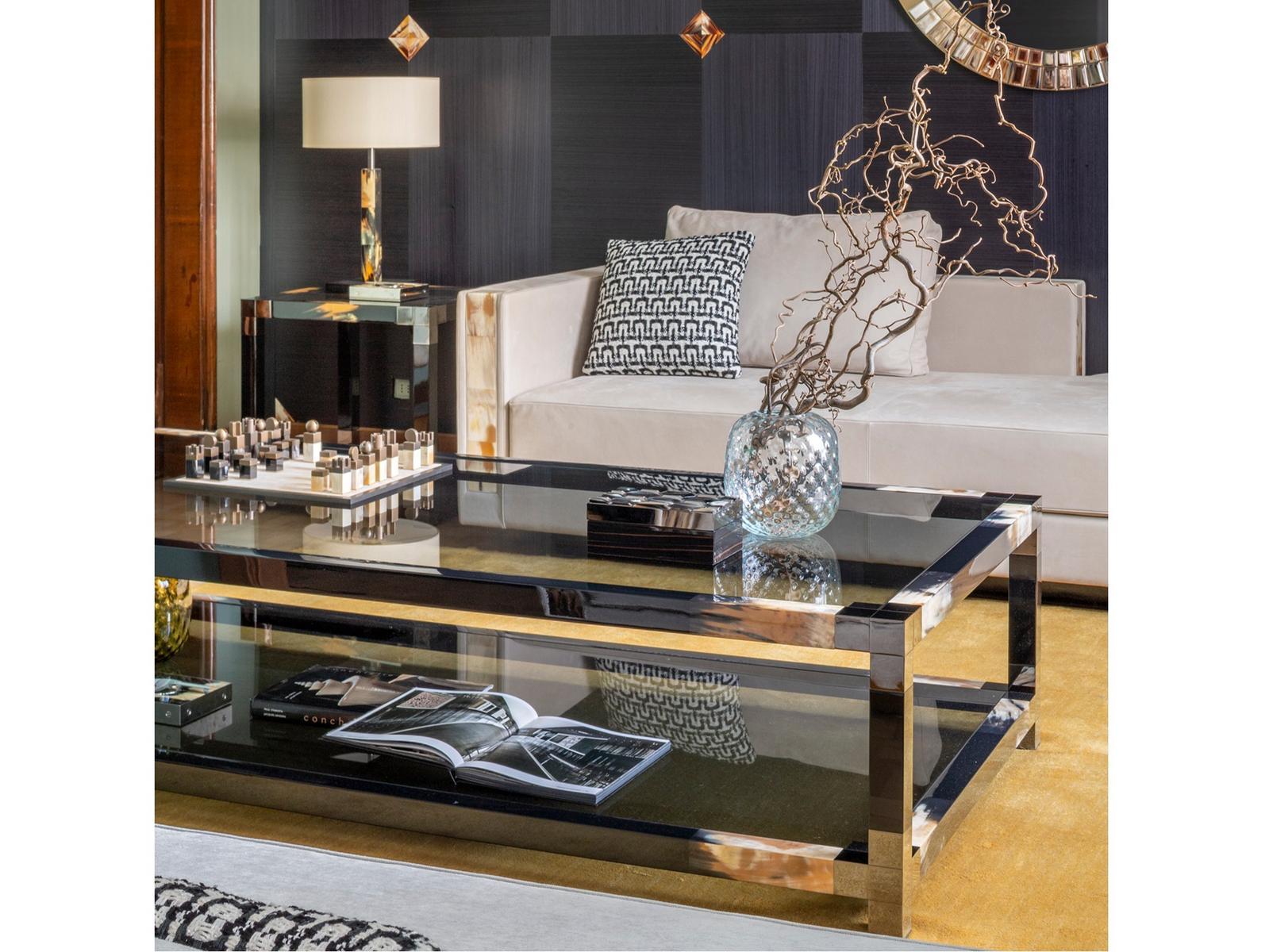 Rectangular glass coffee table | Alcamo 2304 by Arcahorn