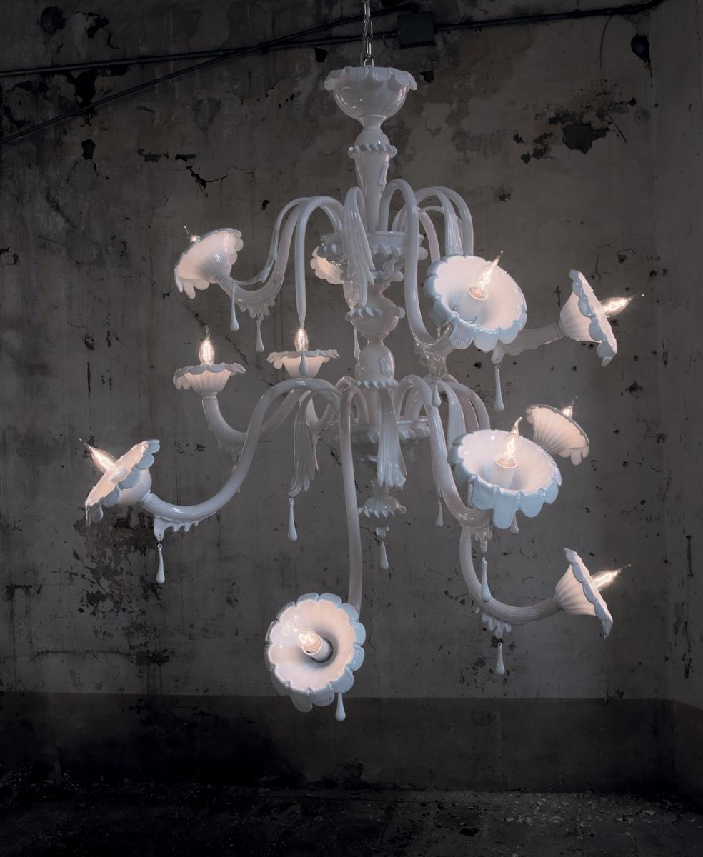 Glass chandelier | Au Revoir by Karman