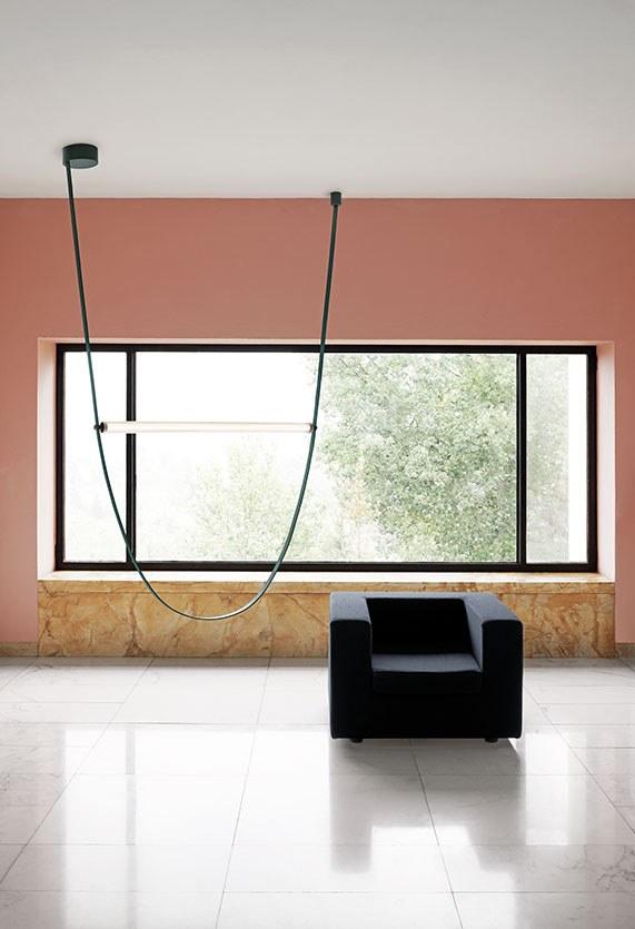LED rubber and glass pendant lamp | Wireline by Flos