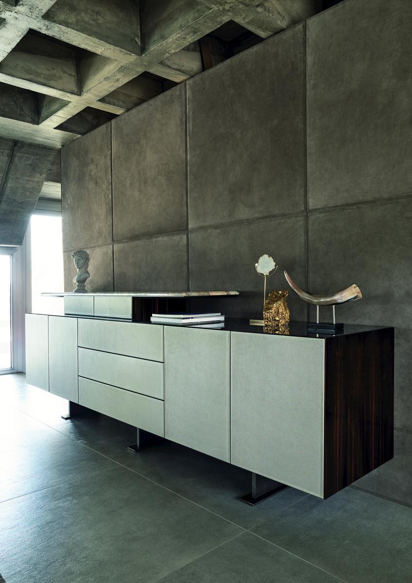 Modular metal sideboard with drawers | Neptune by Longhi