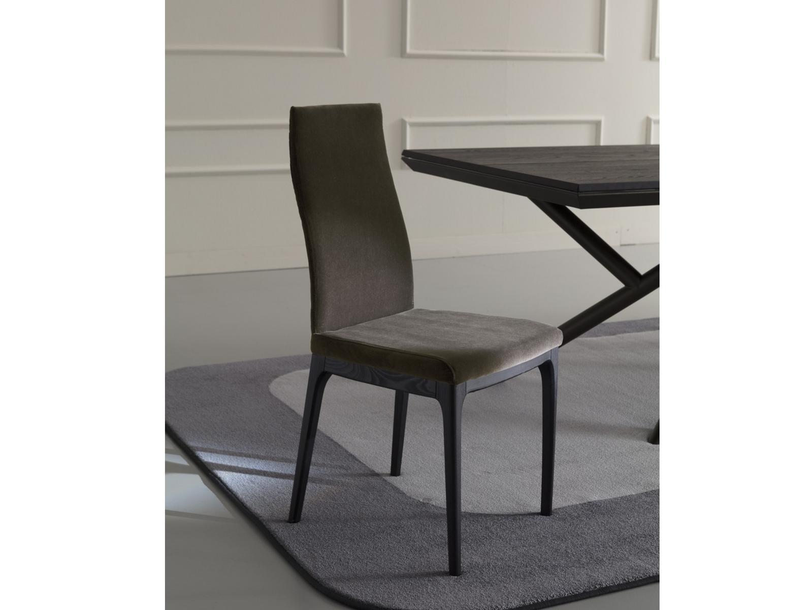 Upholstered velvet chair | Blues by Ozzio Italia