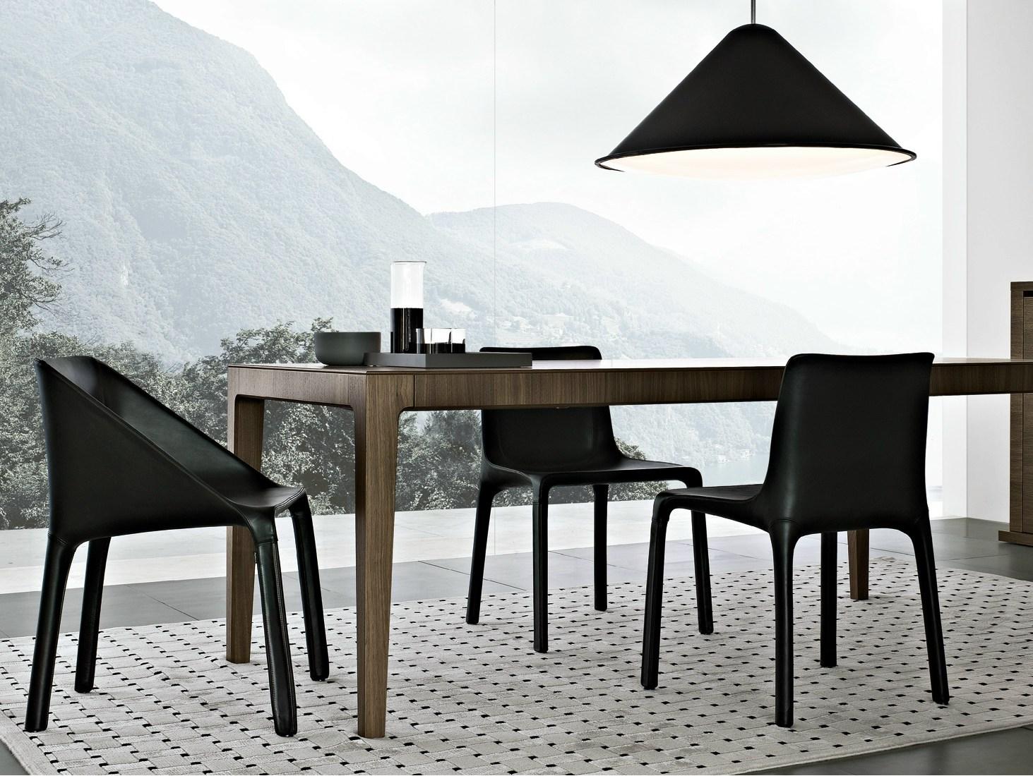 Leather chair | Manta by Poliform