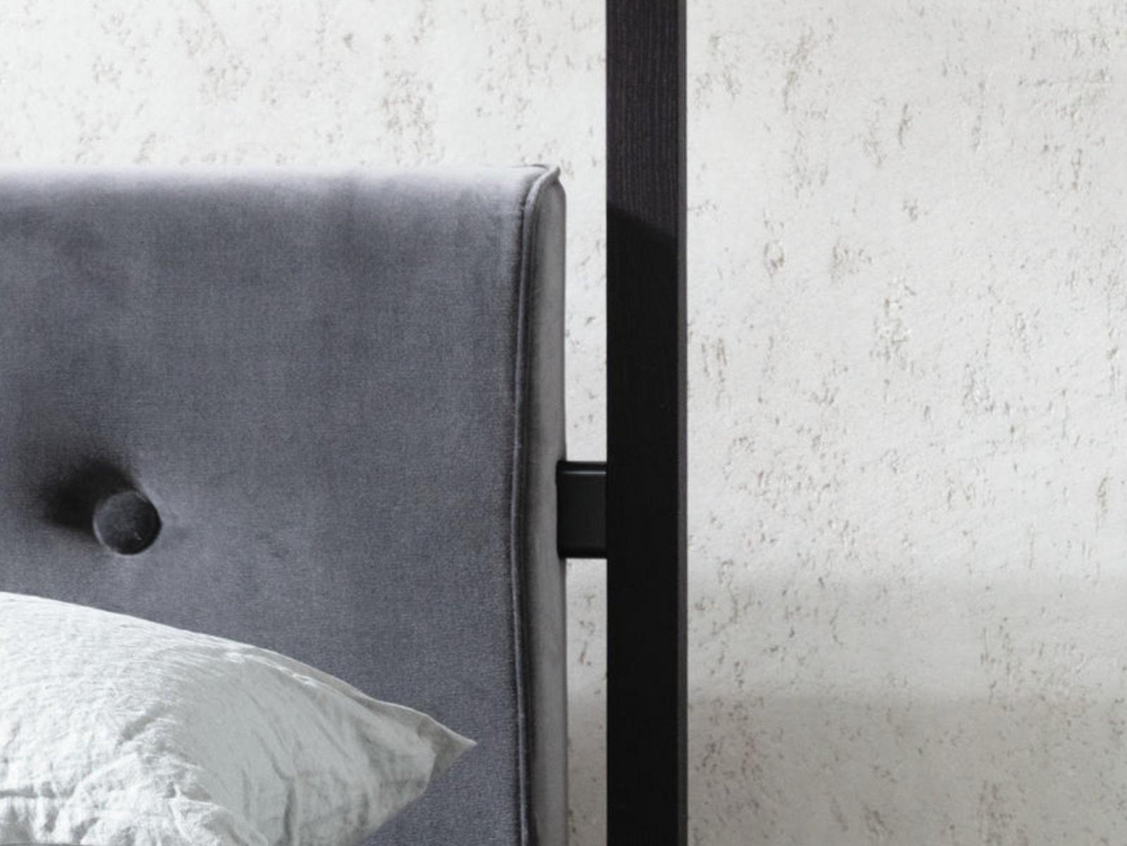 Double bed with upholstered headboard | Ziggy by Porada