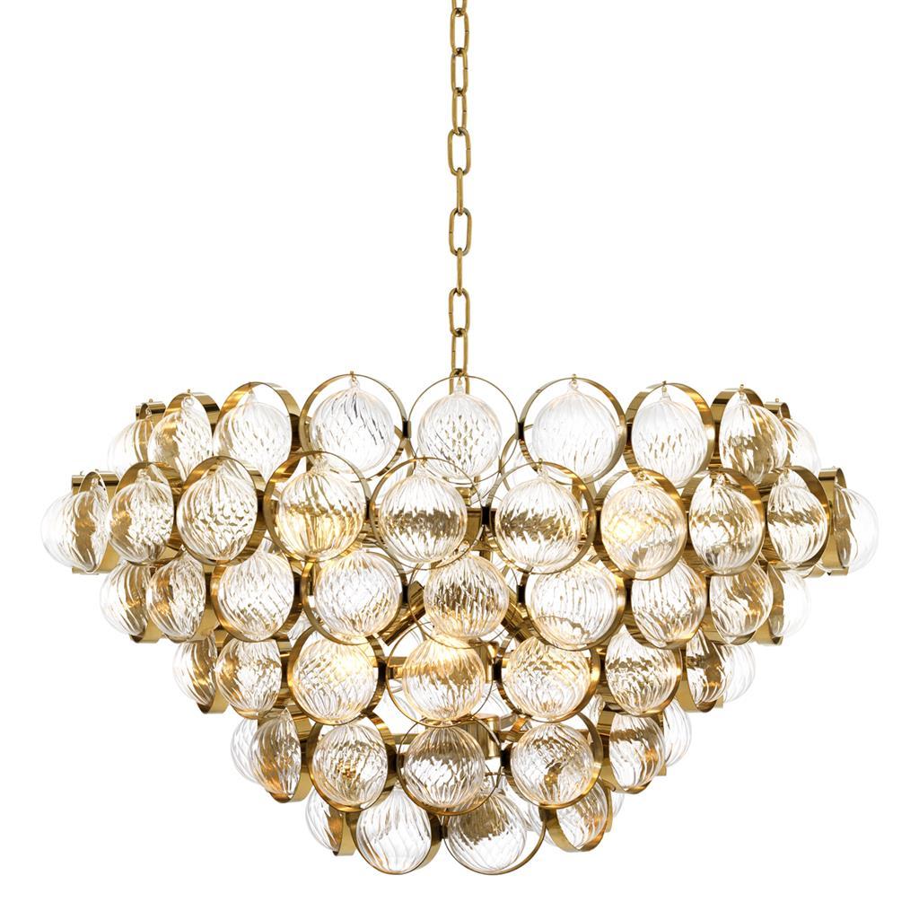 Glass pendant lamp | Opera by Eichholtz