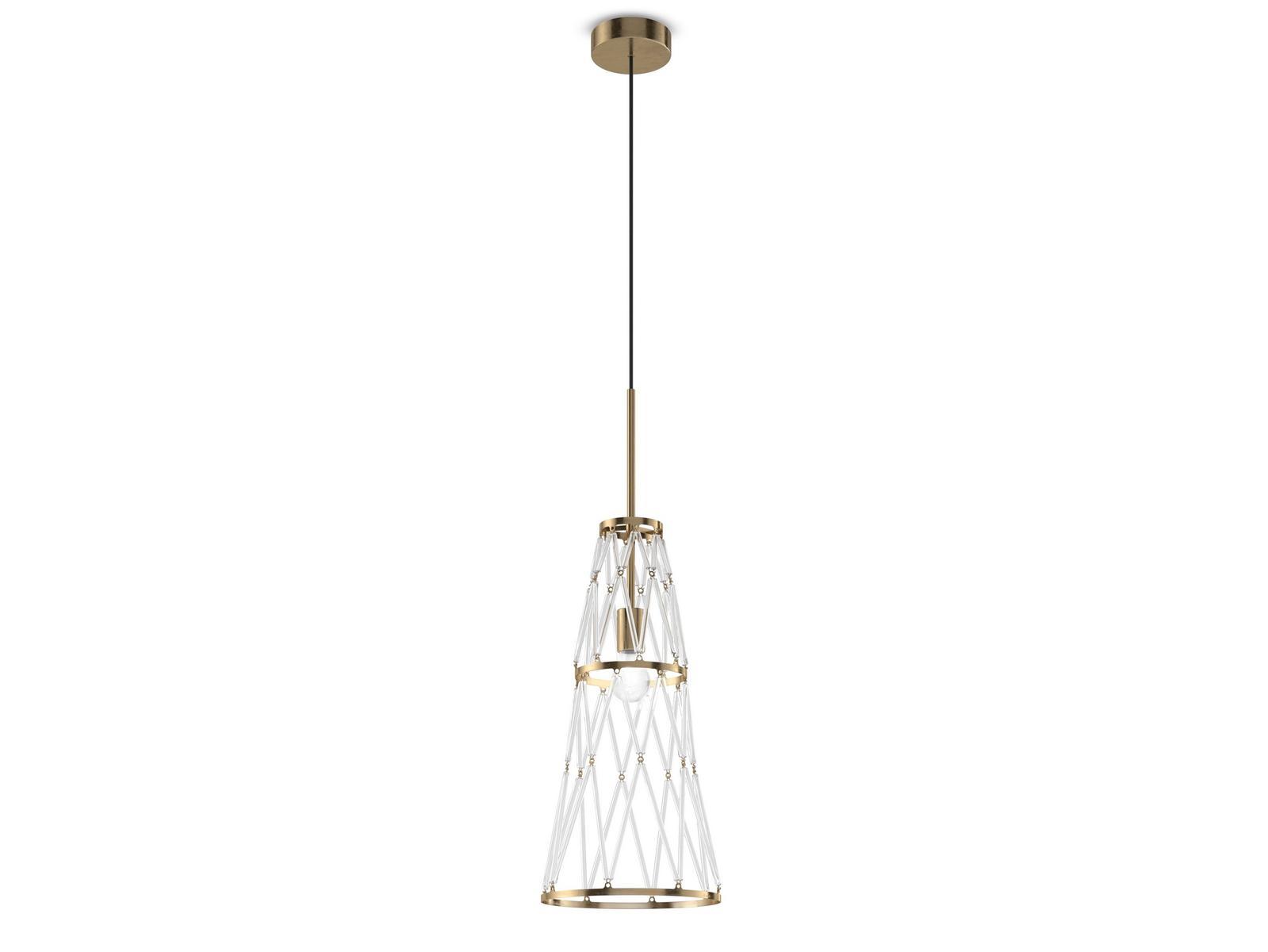 LED direct light glass pendant lamp | Starnet Sp 4 by Vistosi
