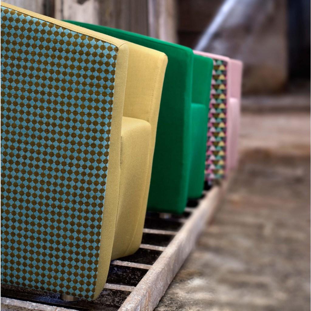 Upholstered lobby chair with armrests | Carver by Domingo salotti