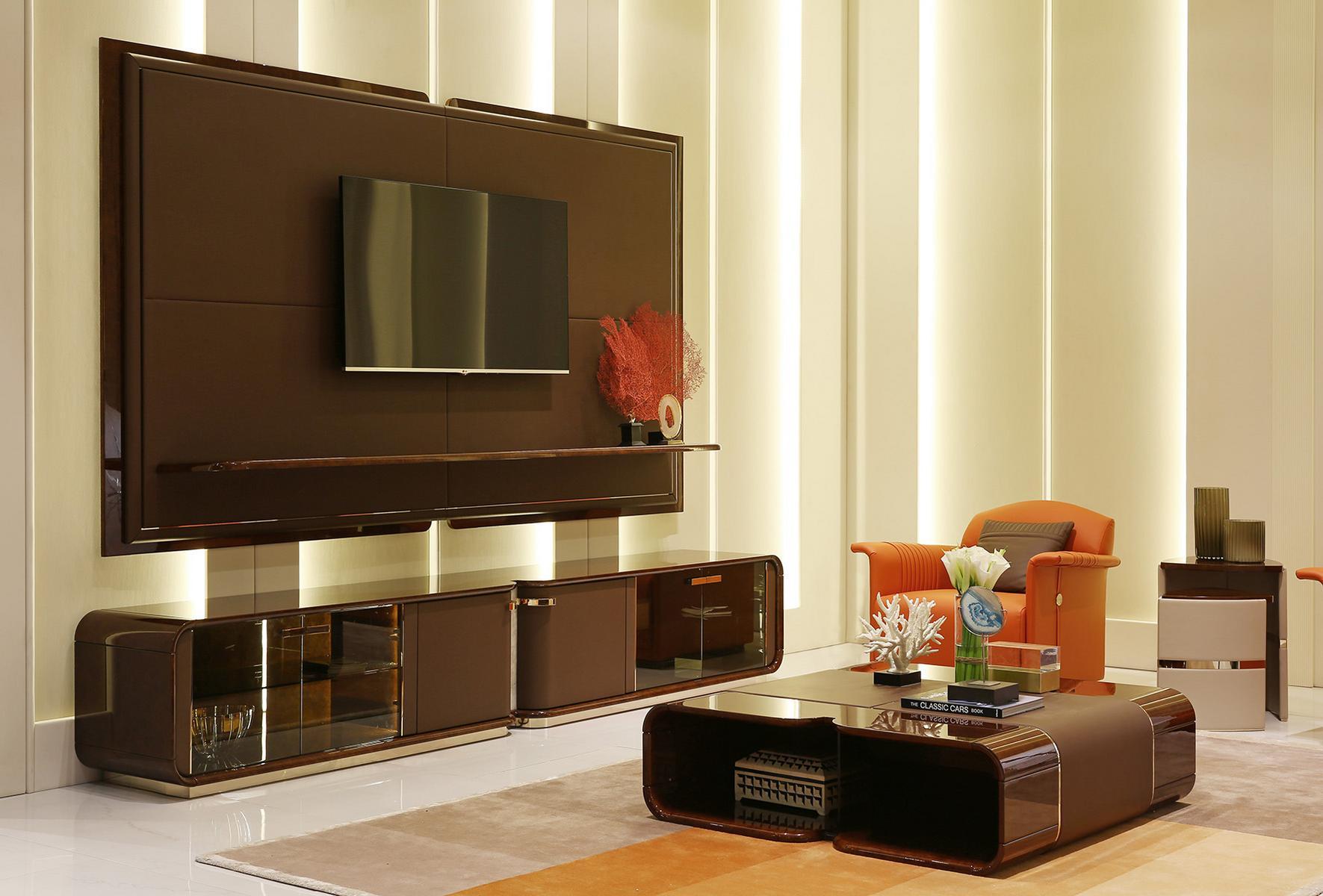 Low wooden TV cabinet | Madison by Turri