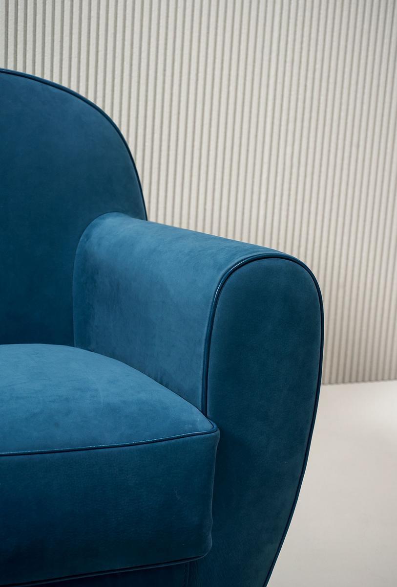 Leather armchair with armrests | Amburgo Baby by Baxter