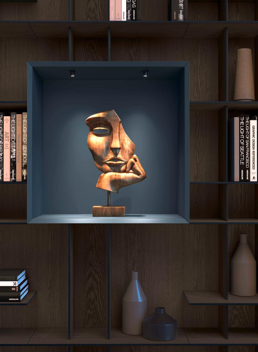 Wall-mounted sectional bookcase | Movida by Olivieri