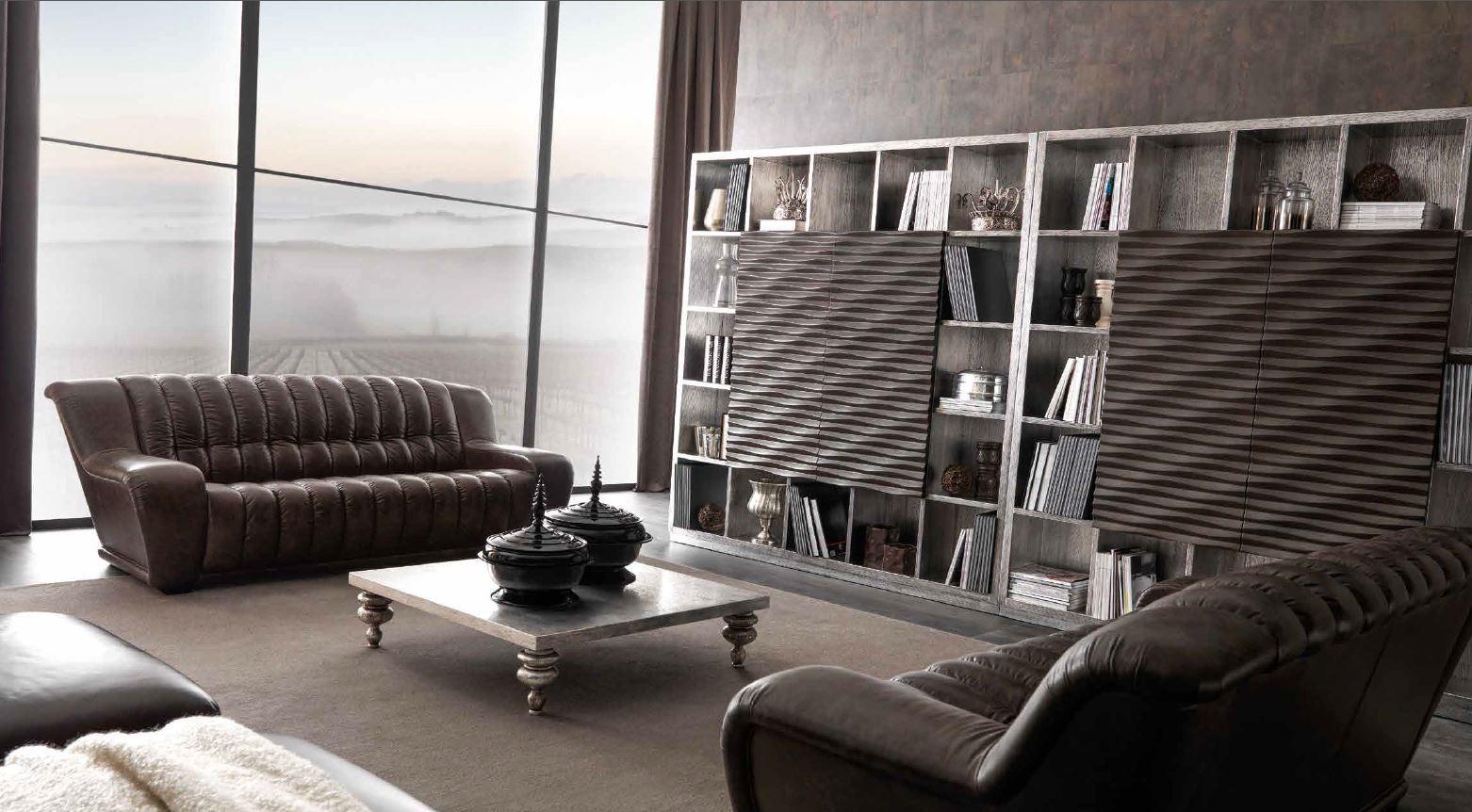 Silver leaf bookcase | Ebon by Corte Zari