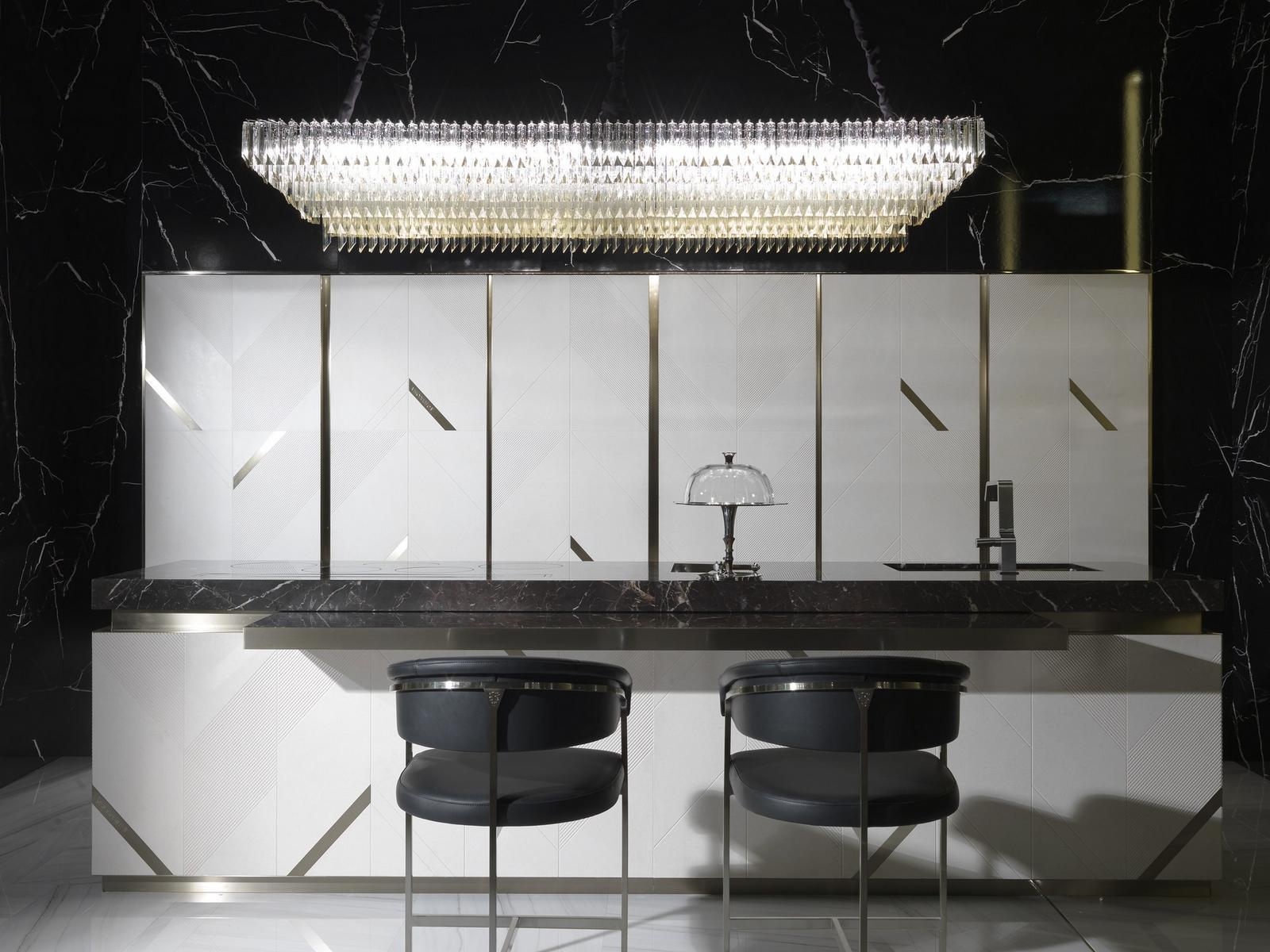 Marble kitchen with island Visionnair Mayfair