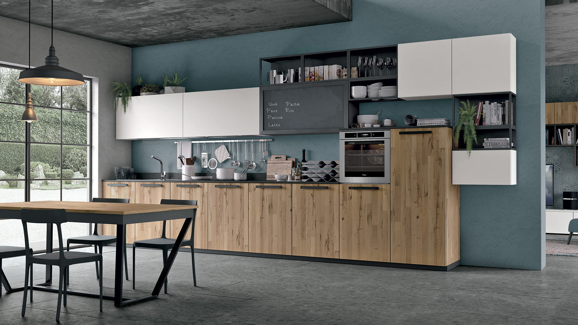Kitchen without handles Lube Cucine Oltre