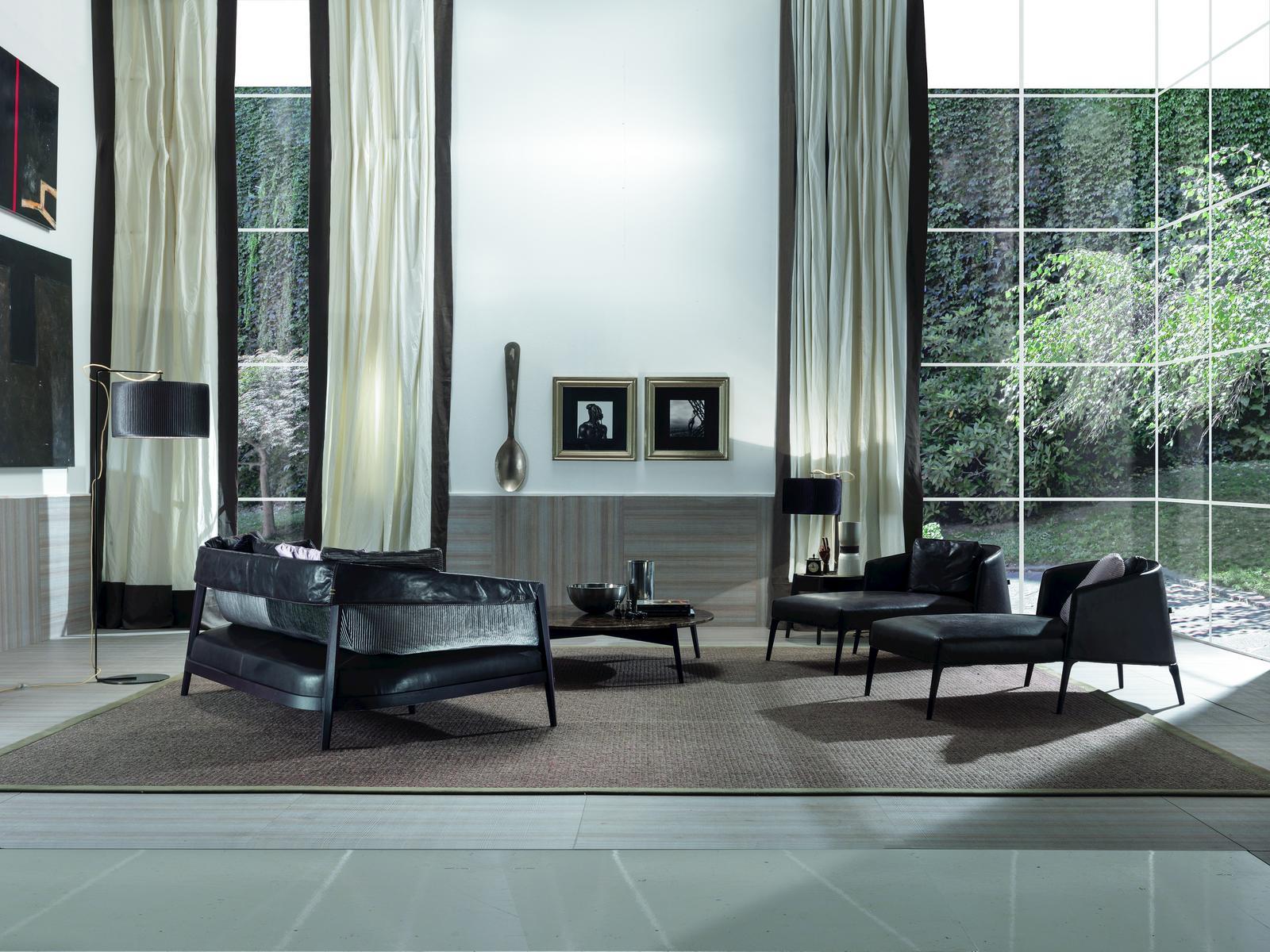 3 seater leather sofa | Burton by Frigerio