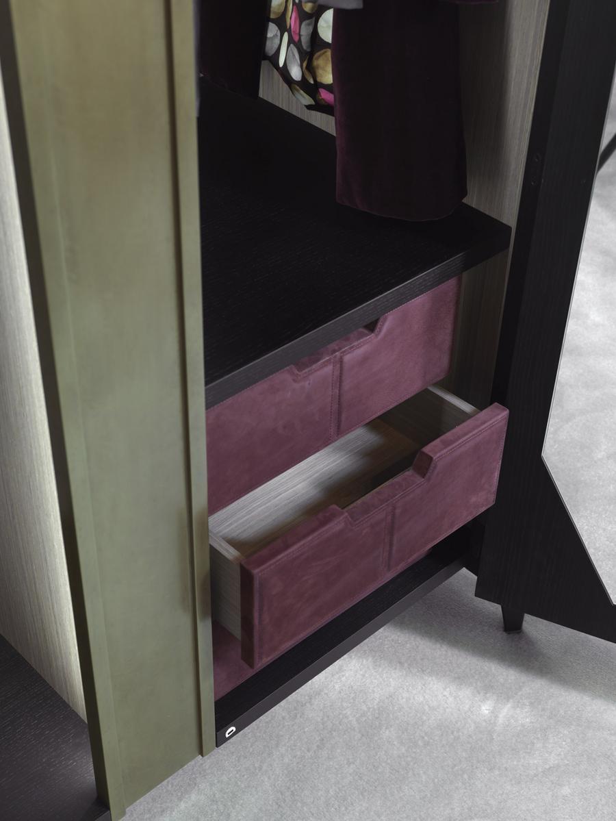 Wooden wardrobe with drawers | Naxos by Ezio Bellotti