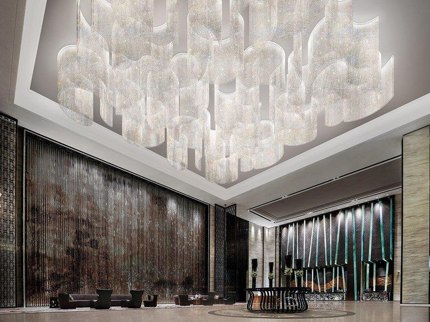 LED crystal ceiling lamp with dimmer | Galassia T1 Sng by Masiero