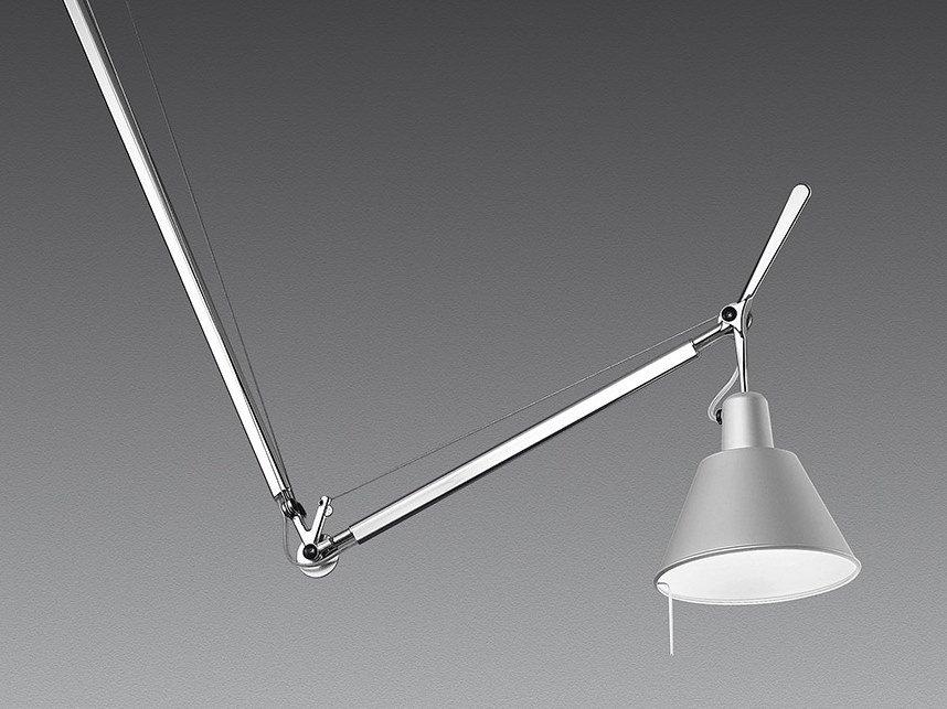 Swivel aluminium pendant lamp | Tolomeo Decentrata Suspension by Artemide