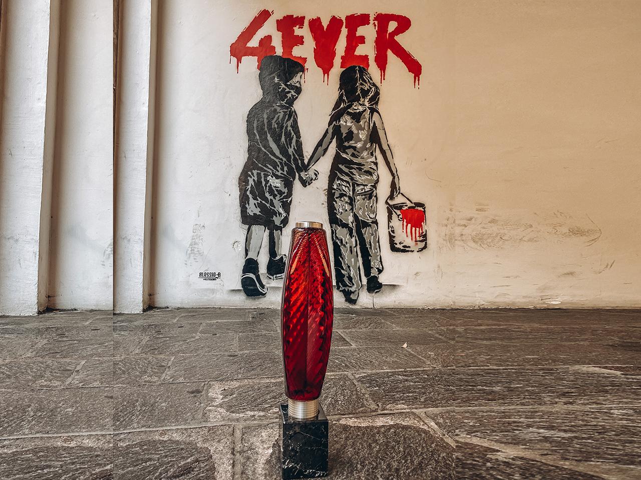 LED indirect light table lamp with marble base | Collier T1800/lp6 by Italamp