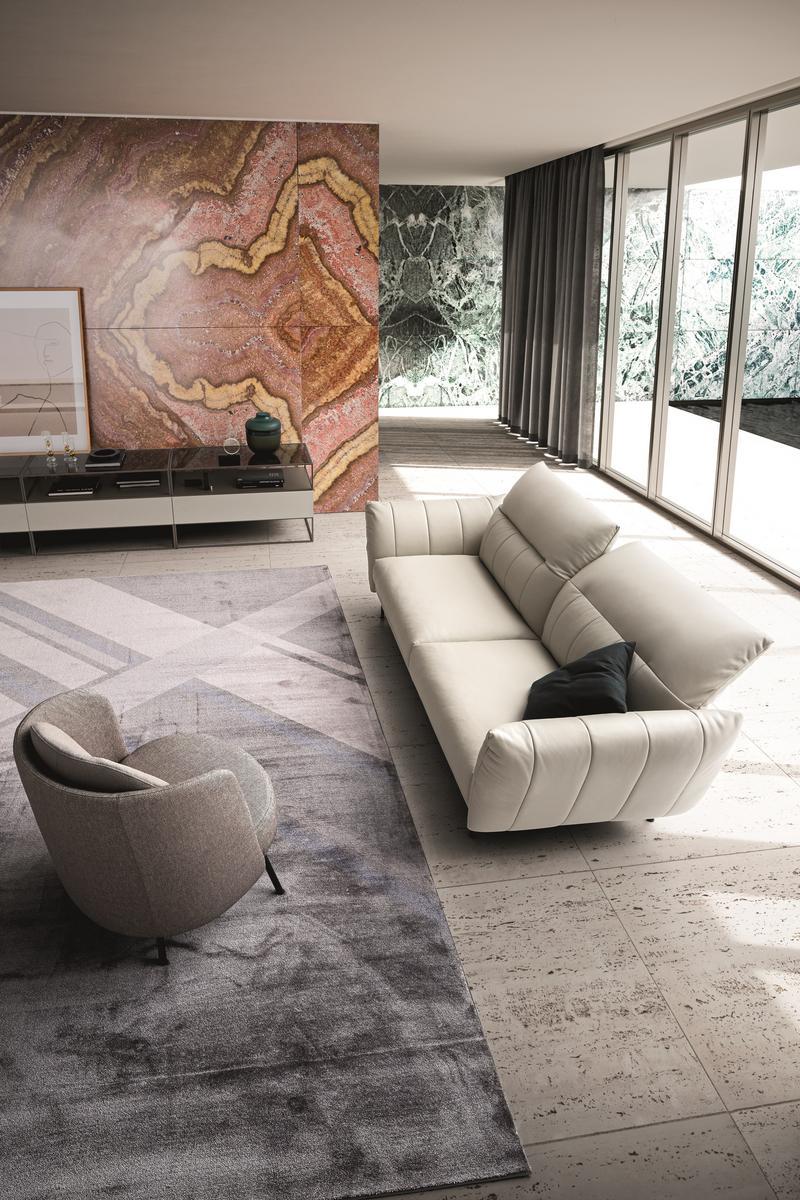 3 seater leather sofa | On Line by Ditre Italia