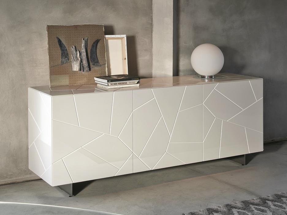 Wooden sideboard with doors | Segno S3 by Riflessi