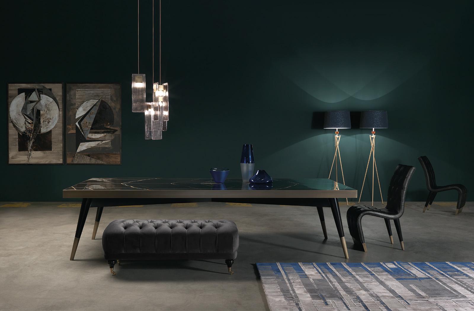 Iron and brass pendant lamp | Smith by Gianfranco Ferre Home