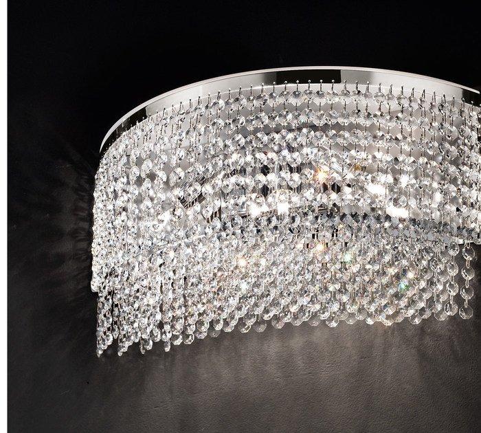 Incandescent chrome plated wall light with crystals | Impero & Deco Ve 815 A2 / A2+2 by Masiero