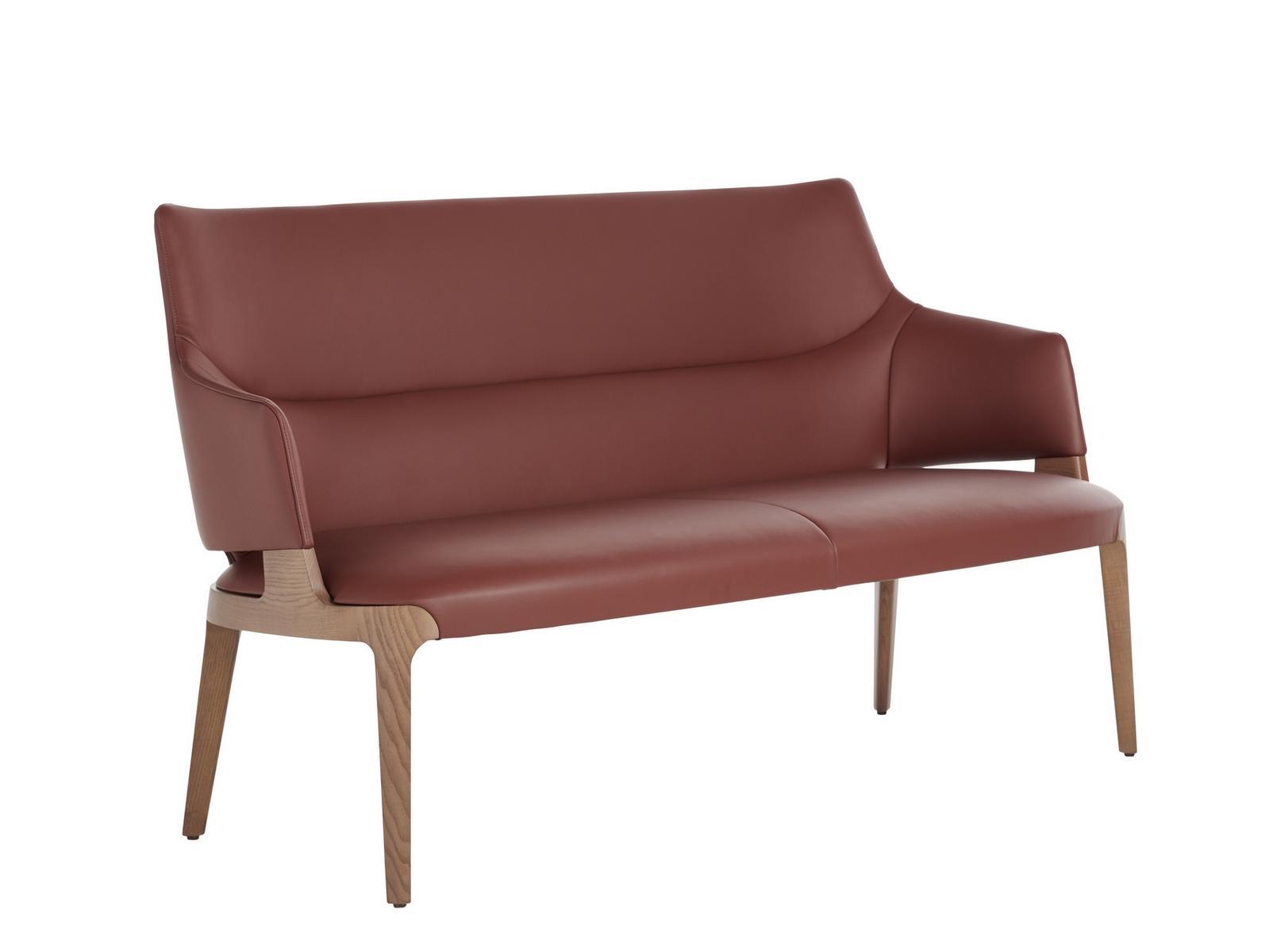 High-back leather sofa | Velis by Potocco