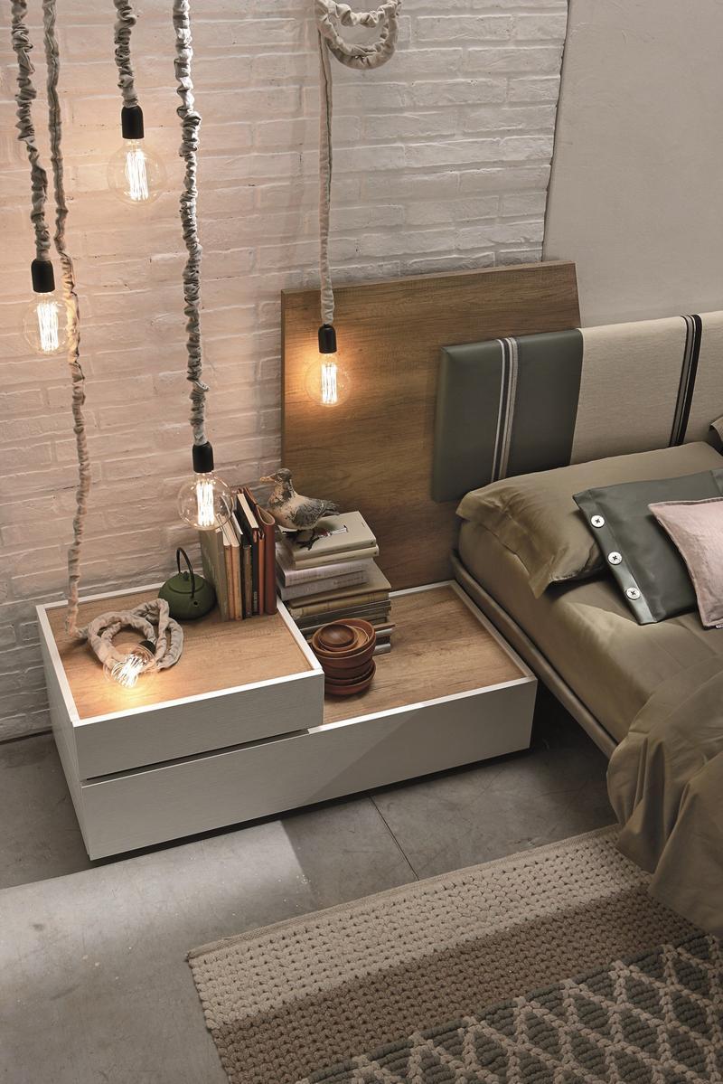 Wooden bedside table with drawers | Replay by Tomasella