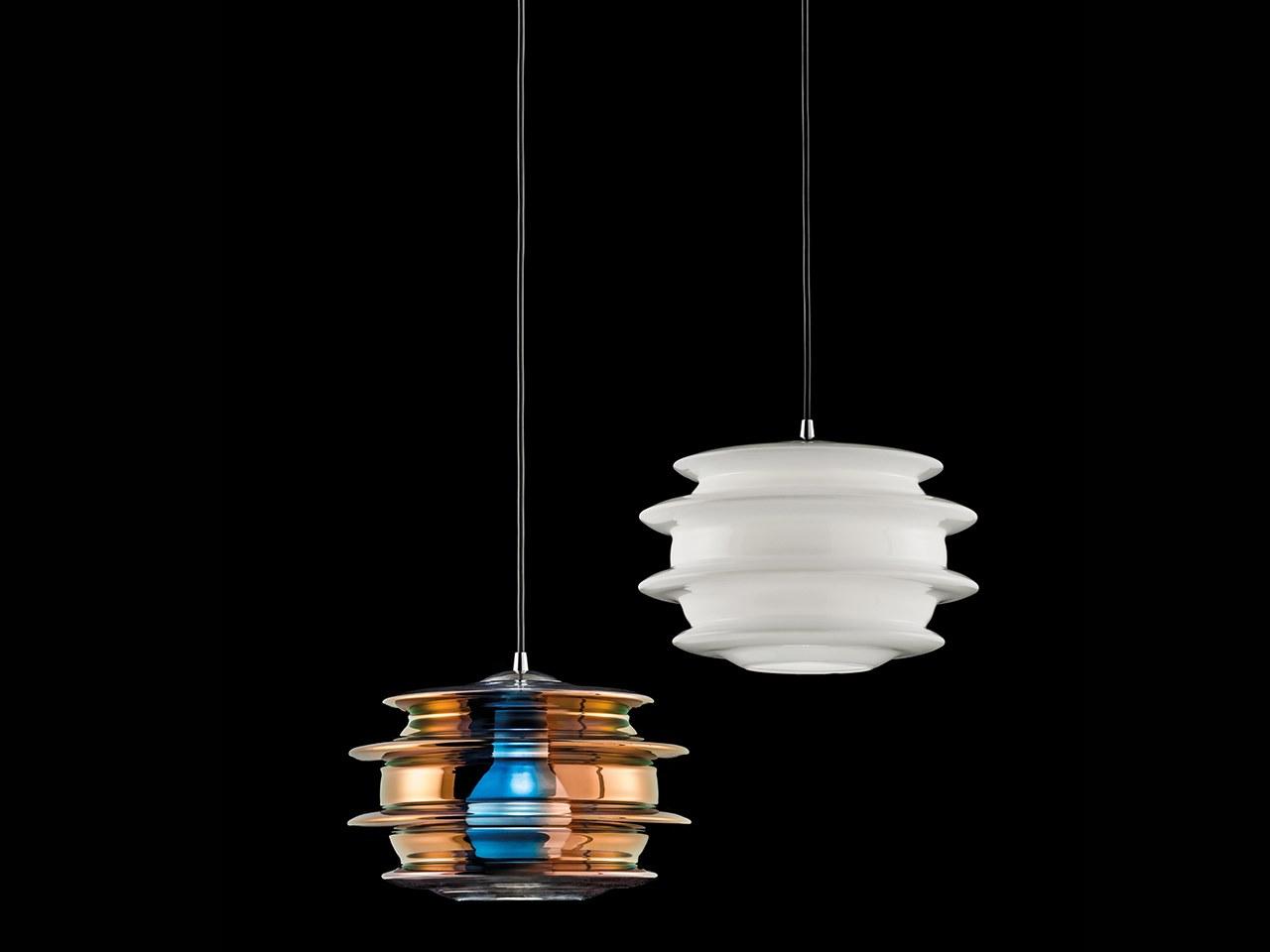 LED Borosilicate glass pendant lamp | Orbite by Italamp