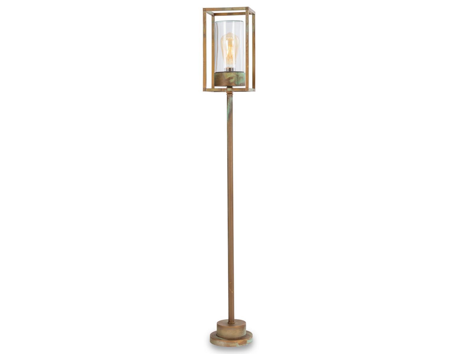 LED brass floor lamp | Cubic by Moretti