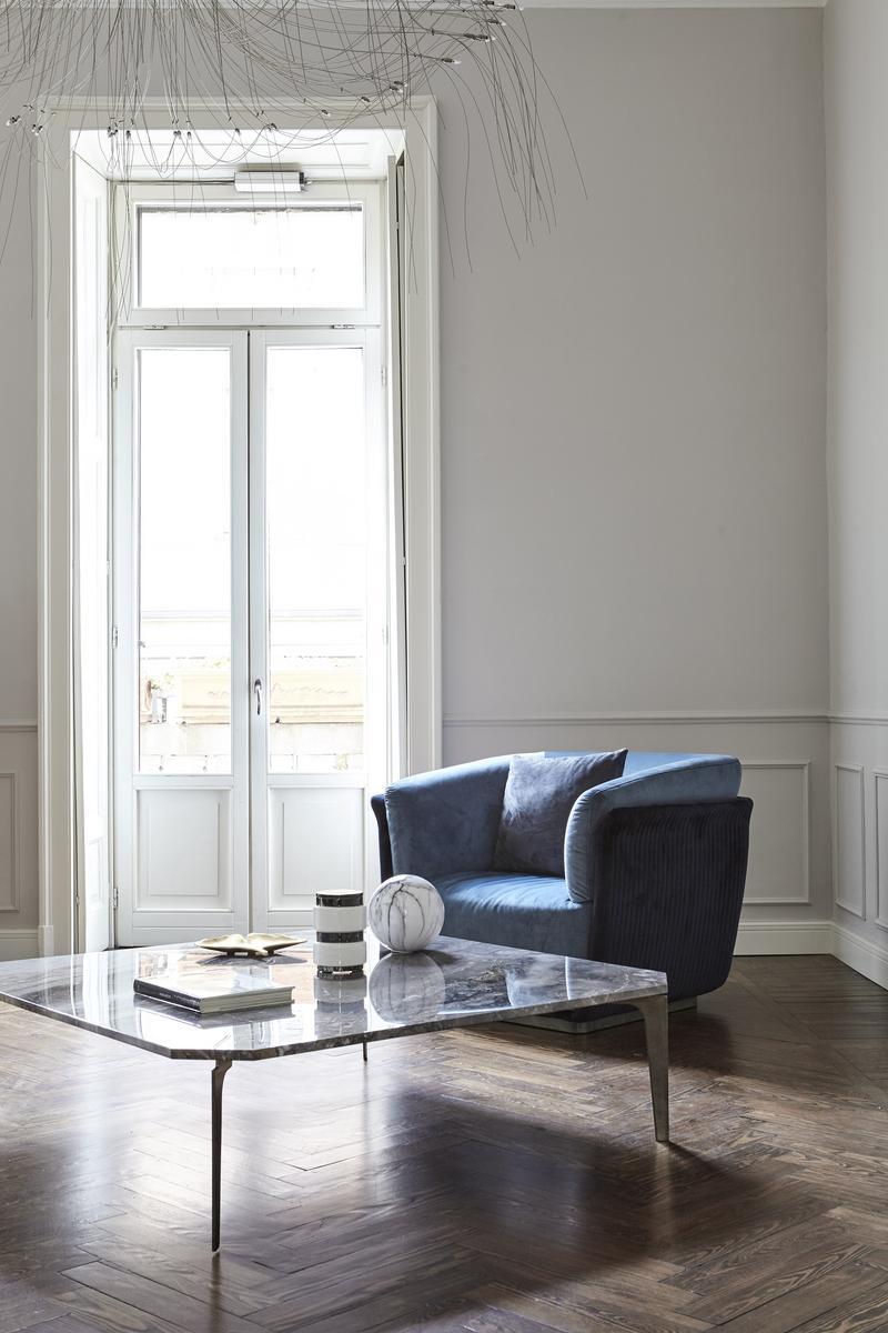 Upholstered fabric armchair with armrests | Allure by Capital Collection
