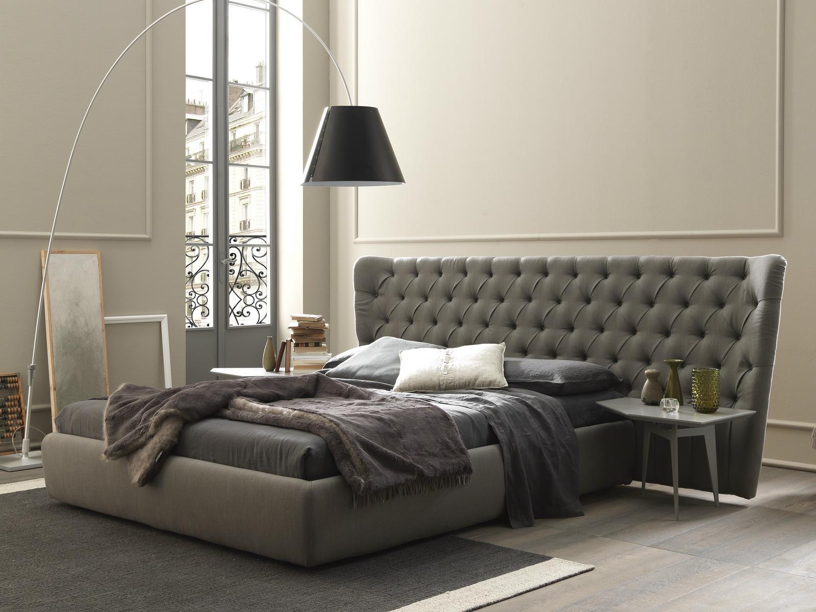 Bed with tufted headboard | Selene Large by Bolzan letti