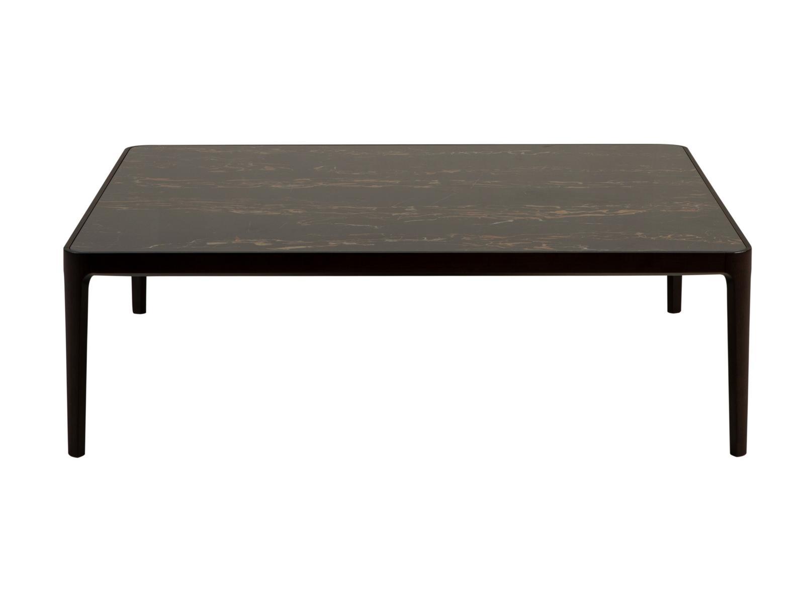 Low square porcelain stoneware coffee table | Fidelio by Tonin Casa