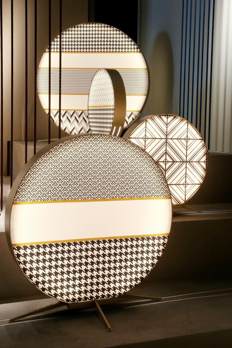 LED fabric floor lamp | Babu by Contardi