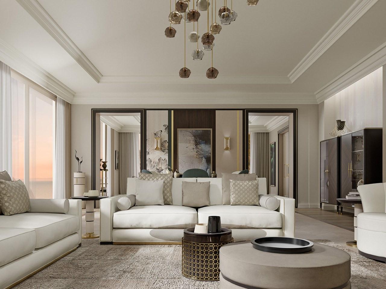 Round coffee table in canaletto walnut with glass top | Pr.332.3 by Stella del Mobile