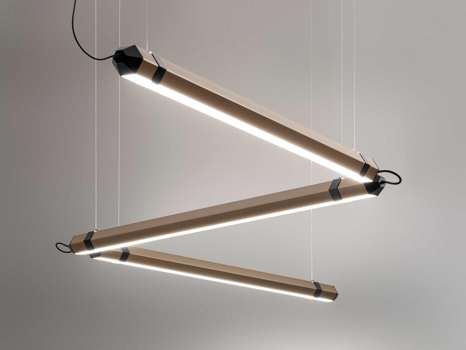 LED steel pendant lamp | Zigo Zago by Olev