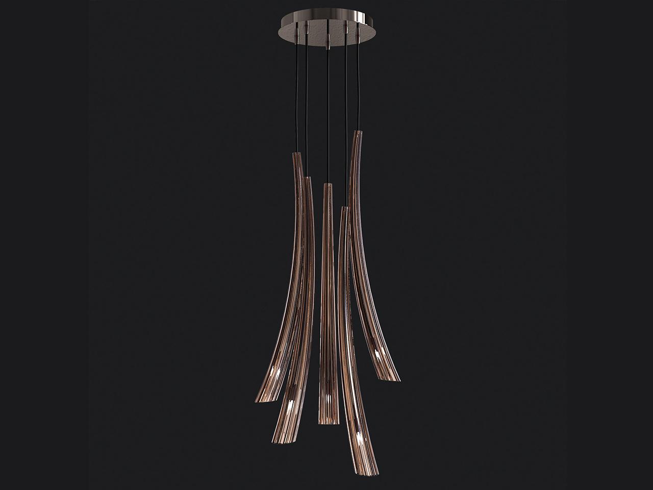 Blown glass pendant lamp | Pulsa 439 by Italamp