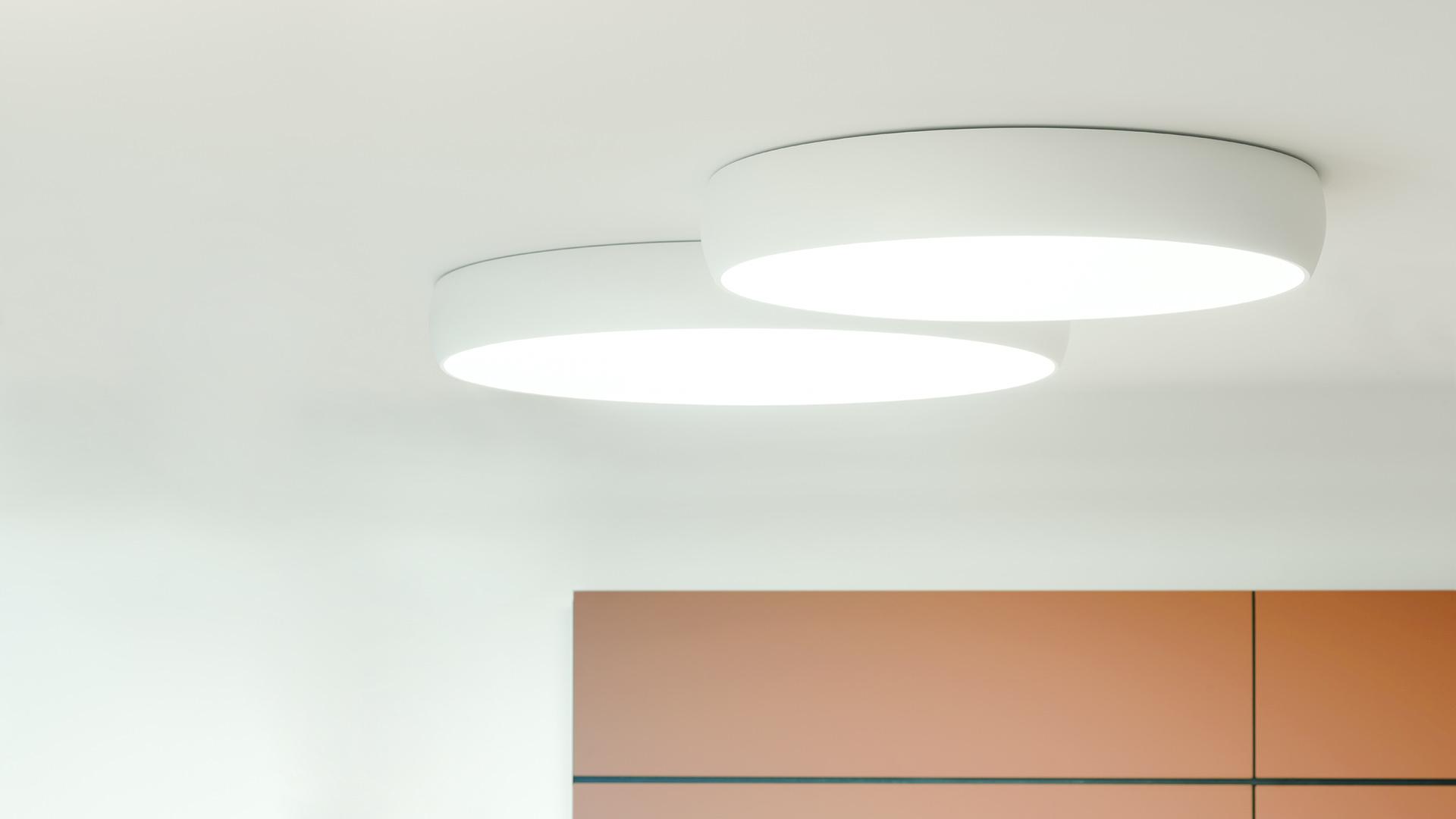 LED ceiling lamp with dimmer | Drum 70 by Arkoslight