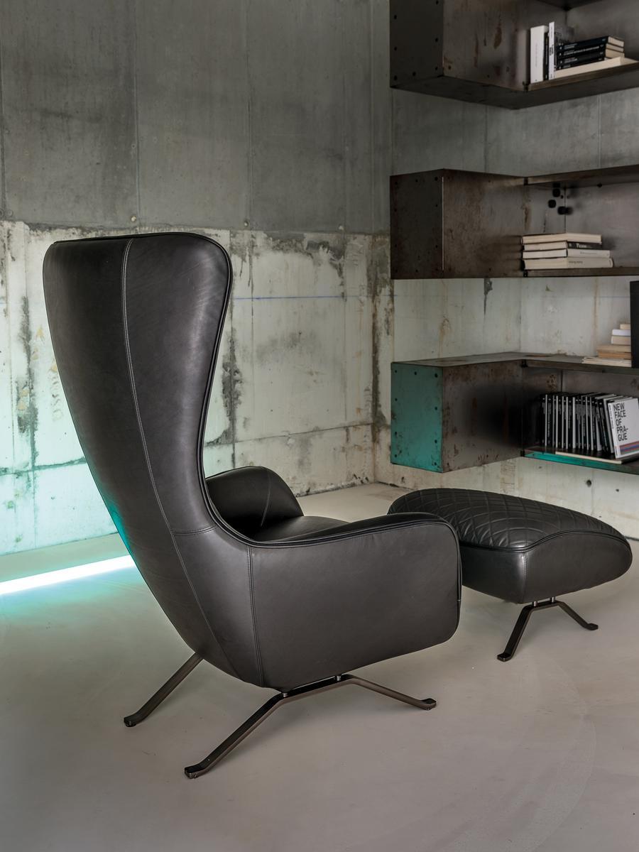 High-back leather armchair | Sin Seaty by Arketipo