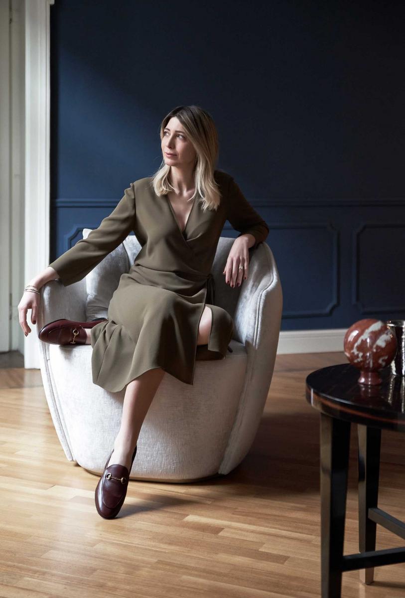 Upholstered fabric armchair with armrests | Audrey M by Capital Collection