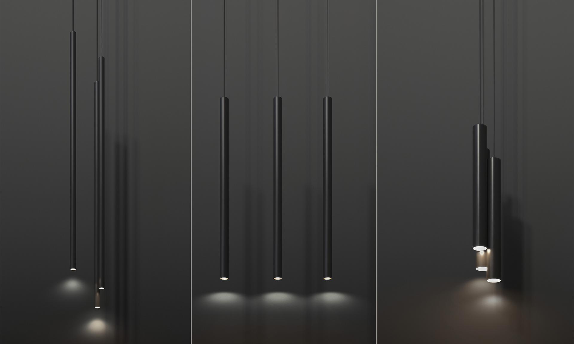 LED extruded aluminium pendant lamp | To Be by Panzeri