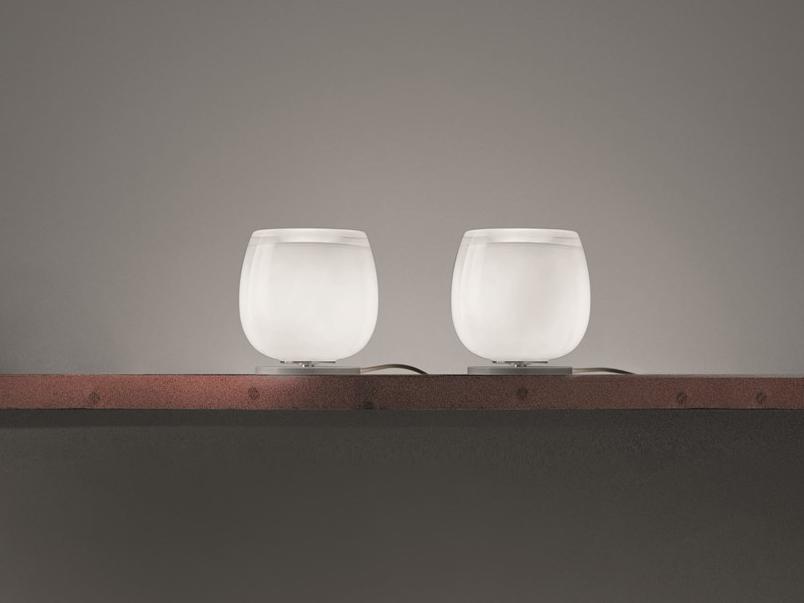 Direct light blown glass table lamp | Implode Lt by Vistosi
