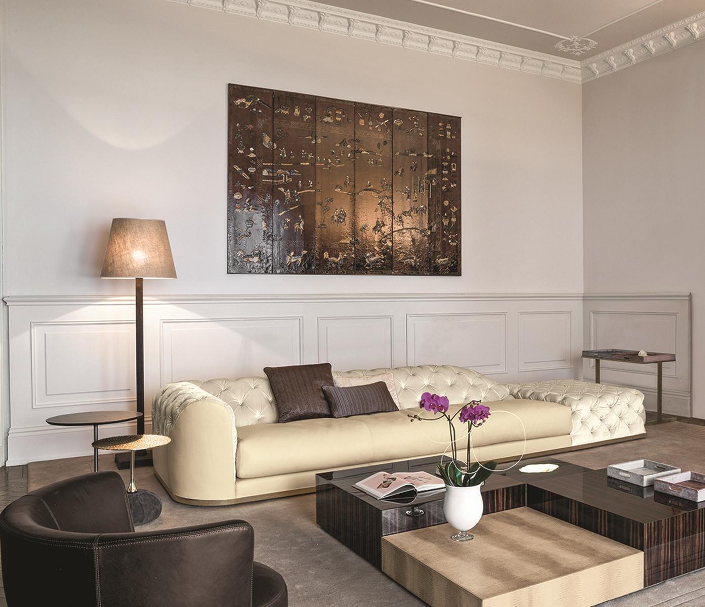 Rectangular stone coffee table | Louis by Longhi