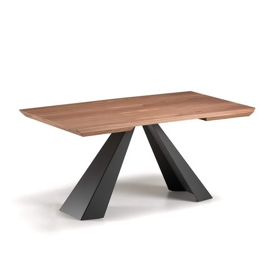 Rectangular metal table | Eliot Wood Drive by Cattelan Italia