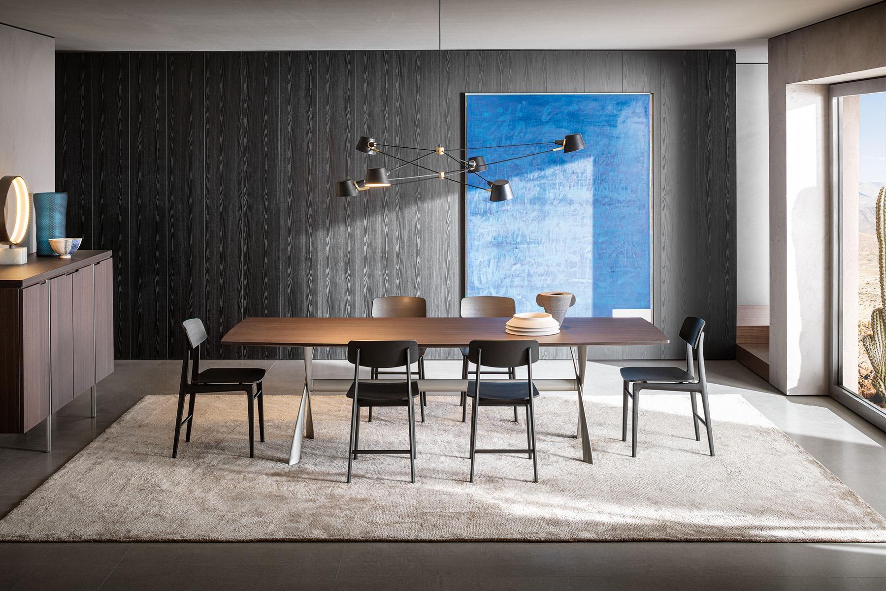 Rectangular wooden dining table | Gatwick by Molteni