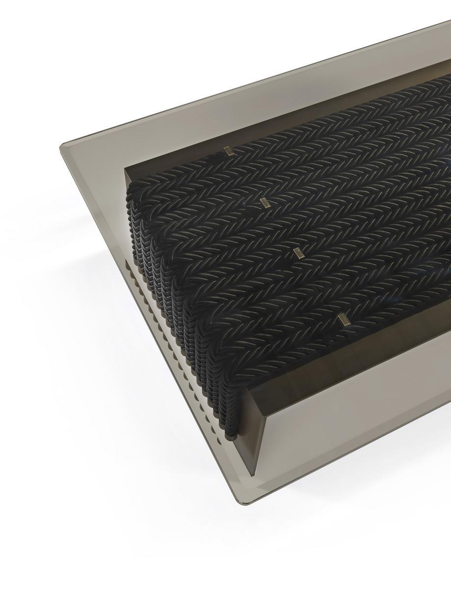 Rectangular metal and glass coffee table | Glasgow by Gianfranco Ferre Home