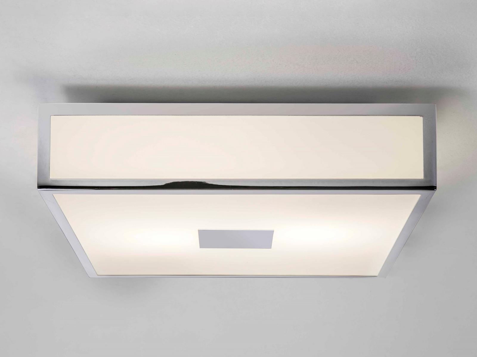 LED glass and steel ceiling light for bathroom | Mashiko by Astro lighting