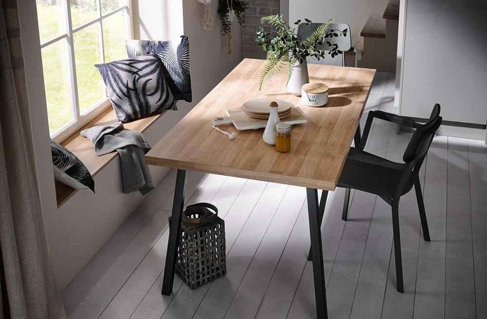 Kitchen without handles Haecker classic Laser Brillant