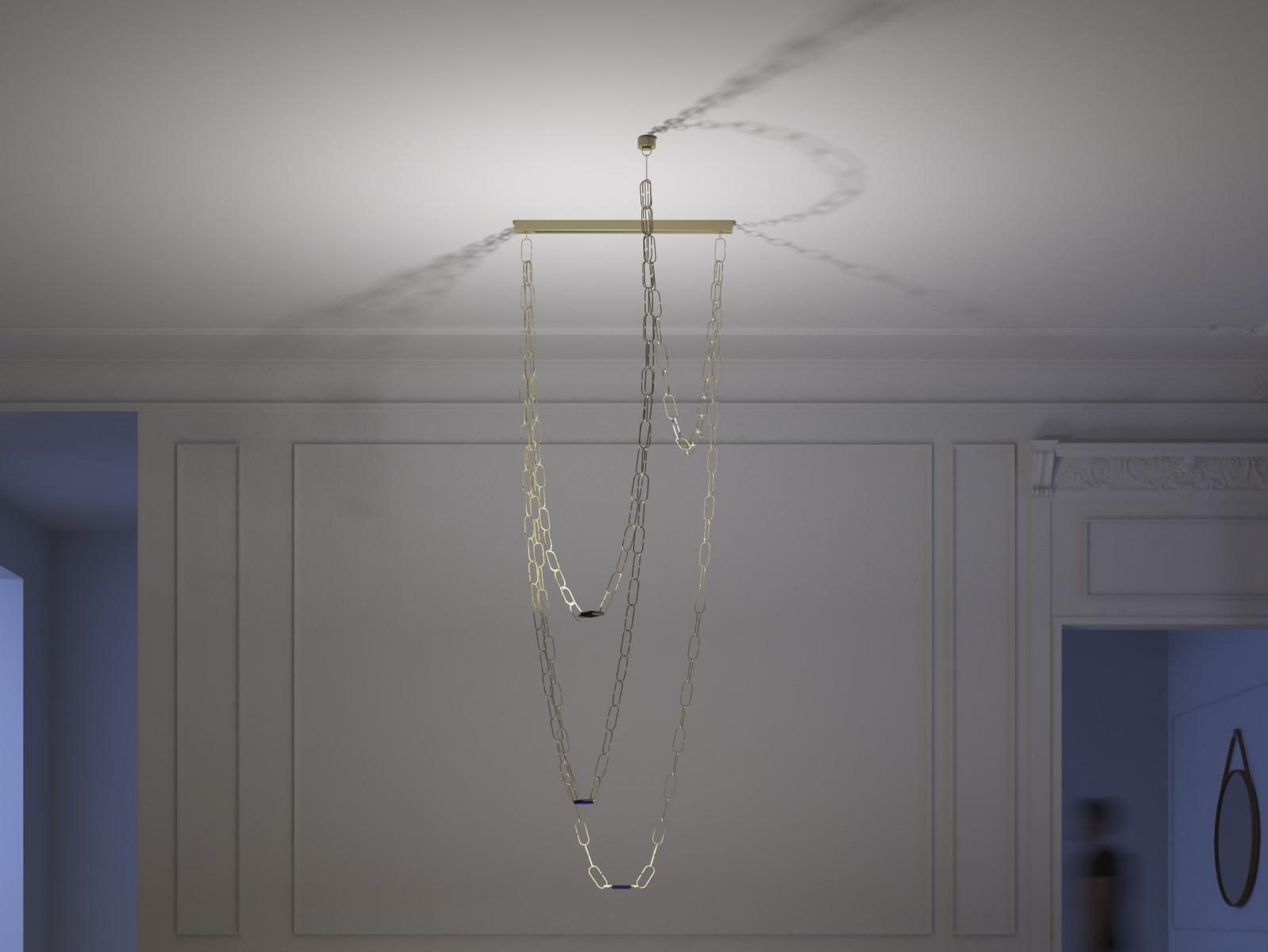LED pendant lamp | Chaindelier by Davide Groppi