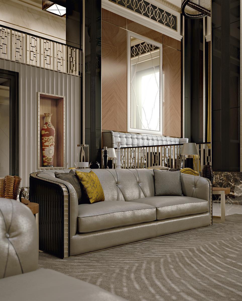3 seater fabric sofa | Bauhaus by Bruno Zampa